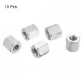 Uxcell M6 X 1 0-pitch 20mm Length 304 Stainless Steel Metric Hex Coupling Nut 10-pack