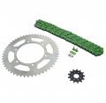 Fits Yamaha 2003-2006 Wr450f 2005-06 Yz450f Green Chain Sprocket Silver 13 52 116l