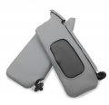 Autoguru Sunvisors Cover Skin Pvc Synthetic Leather Made For Honda Civic 2001-2005 Gray 