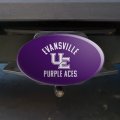 University Of Evansville Purple Aces Logo Oval Tow Hitch Cover Trailer Plug Insert 2