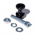 1x Black Aluminum Steel Winch Rope Hook Stand Fit 3 8 1 2 Clevis Slip Half-linked 10 Bolt Mount Hawse Fairlead