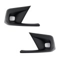 Fog Light Bezel Pair For Honda Civic Si 2022 2023 2024 Front Driver And Passenger Side Sedan Textured Plastic Ho1038164 