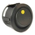 Off On 10 Amp Round Rocker Switch The Dot Lights Up Amber When Is Turned 