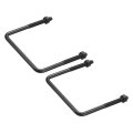 2 Sets M6 Square U-bolts 70mm 76 Inner Width 80mm 3 15 Length 304 Stainless Steel U-clamp Bolt Electroplated With Nuts For 