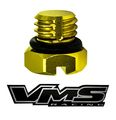 01-16 Vms Racing Gold Billet Air Bleed Bleeder Screw Plug For Fuel Filter Housing Chevy Chevrolet Silverado 2500 3500 Hd
