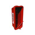 Cato 10551-h Red Plastic Chief Fire Extinguisher Cabinet For 2-1 2 Or 5 Lb With Hammer And Cylinder Lock 
