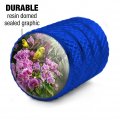 Yellow Budgies And Purple Orchids Valve Stem Caps For Tire Rim Wheel Aluminum Blue