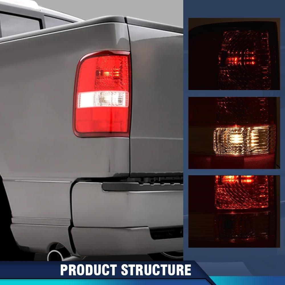 Tail Lights For Ford F150 Lariat Xl New Body Style 2004 Fit King Ranch 2005 2006 Rear Light Lamp Assembly Left Driver And Right