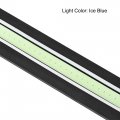 Cob Led Daytime Running Light Waterproof Rubber Flexible Dc 12v 8w Ice Blue Straight Line 2pcs