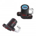 Universal Helmet Lock Motorcycle Duokon Motorbike Bike Hanging Hook With 2 Keys Set Black