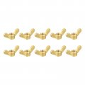 Uxcell Brass Wing Nuts M8 Butterfly Nut Hand Twist Tighten Fasteners For Furniture Machinery Electronic Equipment 10pcs