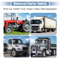 X Autohaux Ignition Switch With Keys Universal 4-position Starter Fit For Car Forklift Truck Tractor Trailer