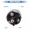 X Autohaux Ignition Switch With Keys Universal 4-position Starter Fit For Car Forklift Truck Tractor Trailer