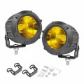 Akd Part 3 5 Inch Amber Round Led Fog Lights 50w Spot Flood Combo Offroad Driving Pod Ditch 2pcs For Trucks Motorcycle Utv Atv 