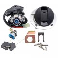 Secosautoparts Ignition Switch Fuel Gas Cap Cover Seat Lock Key Set04-15 Compatible With Suzuki Gsxr600 750