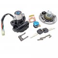 Secosautoparts Ignition Switch Fuel Gas Cap Cover Seat Lock Key Set04-15 Compatible With Suzuki Gsxr600 750