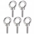 Uxcell Lifting Eye Bolt M6 X 25mm Male Thread 304 Stainless Steel For Hanging Pack Of 5