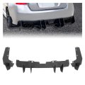 Rear Bumper Diffuser Assembly For 2015 2021 Subaru Wrx And Sti 4 Door Sedan Lip Spats Shark Fin Winglet Splitter Cover Textured 