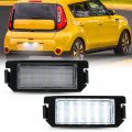 Nslumo Led License Plate Light Assembly Replacement For 2010-2019 Ki A Soul Rio Xenon White Number 2012-2018 Hyun Dai Veloster 