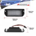 Nslumo Led License Plate Light Assembly Replacement For 2010-2019 Ki A Soul Rio Xenon White Number 2012-2018 Hyun Dai Veloster