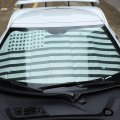 Car Front Windshield Us Flag Sunshade For Corvette C8 2022-2023 Window Shade Foldable Reflective Sun Visor Screen Shield Cover