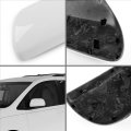 White Left Driver Side Mirror Cover For 2011 2019 Toyota Sienna Without Turn Signal Direct Replace Style Abs Plastic Upk134wl