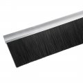 Uxcell Door Brush Bottom Sweep H-shape Aluminum Alloy Holder With 3 94-inch Black Nylon 1000mm X 128mm Approx 39 37-inch 5
