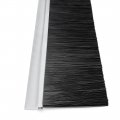 Uxcell Door Brush Bottom Sweep H-shape Aluminum Alloy Holder With 3 94-inch Black Nylon 1000mm X 128mm Approx 39 37-inch 5