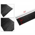 Uxcell Door Brush Bottom Sweep H-shape Aluminum Alloy Holder With 3 94-inch Black Nylon 1000mm X 128mm Approx 39 37-inch 5