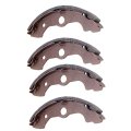 Semi-metallic Asbestos-free Brake Shoes Front Ebc347 Fits For Honda Foreman 400 1997-2000 2002-2003 2 Pairs Pads