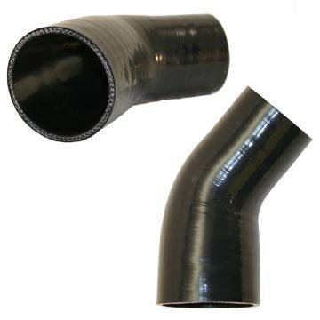Silicone Reducer 45 Bend 5 0 To 4 Black