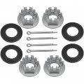 Caltric Front Rear Axel Nut Set Compatible With Suzuki Lt-a500f Lta500f 2002 2003 2004 2005 2006 2007