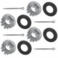 Caltric Front Rear Axel Nut Set Compatible With Suzuki Lt-a500f Lta500f 2002 2003 2004 2005 2006 2007