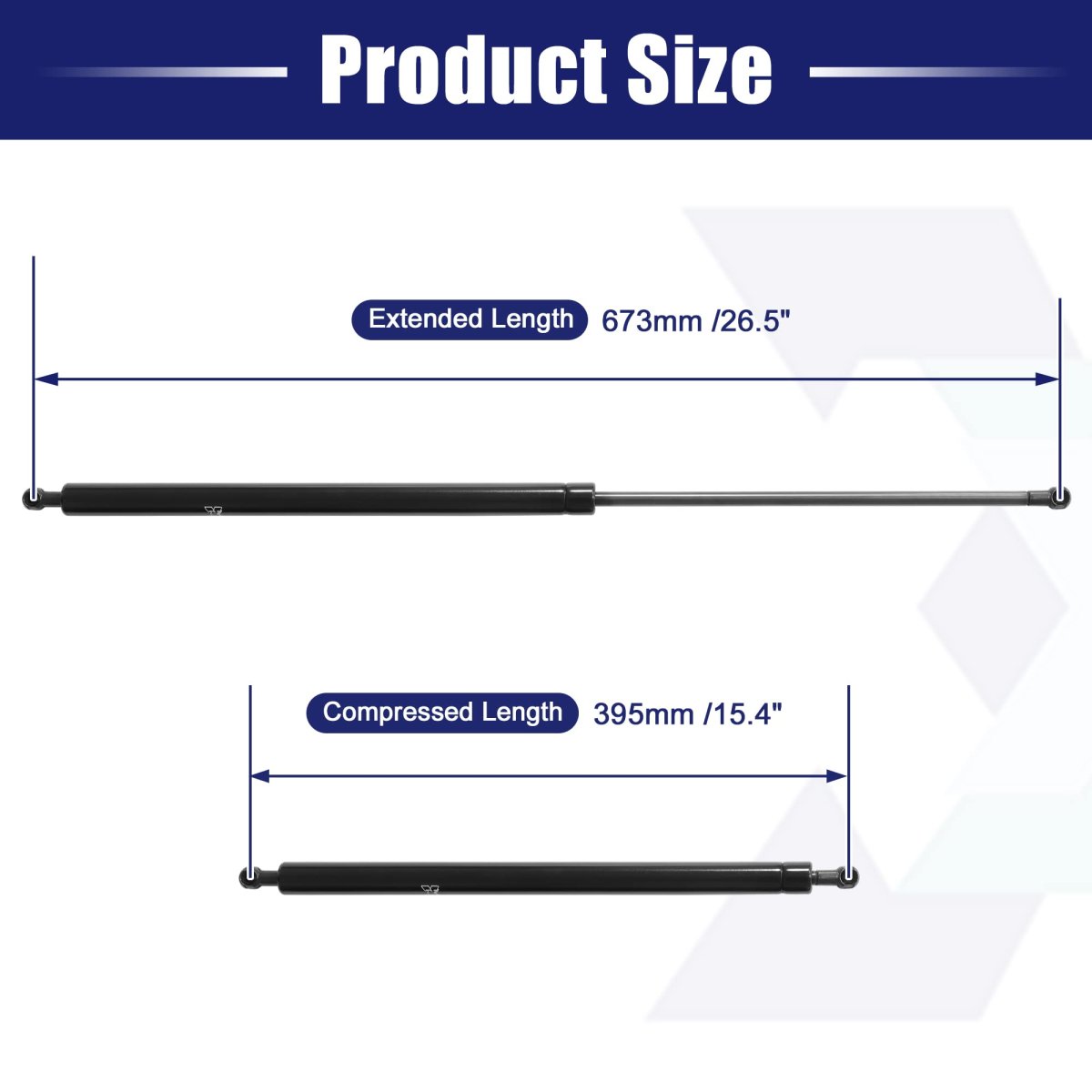 2pcs 26 5inch 80lbs Universal Gas Struts Springs Lift Supports Shocks For Pickup Truck Tonneau Covers Heavy Trailer Cover
