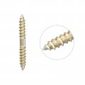 Uxcell 5x16mm Hanger Bolts 48pcs Double Ended Self-tapping Thread Wood To Dowel Screws For Connecting