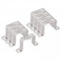 Uxcell U Shaped Connector Bracket 48 X 52mm 304 Stainless Steel For Door Closed Bar Holder Strut Channel 8pcs