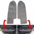 Labwork Car Front Door Panels Armrest Cover Black Replacement For 2007-2012 Honda Cr-v Crv