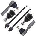 6 Piece Suspension Kit For Nissan Sentra 2000 2006 Front Outer Inner Tie Rod Ends And Lower Ball Joints Es2814rl Ev380 K90434 