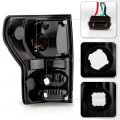 Acanii For 2007-2013 Toyota Tundra Pickup Truck Black Housing Led Tail Lights Brake Lamps Replacement Pair Left Right