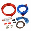 Uxcell Universal Car Amplifier Wiring Kit Audio Subwoofer Rca Power Cable Fuse Set