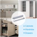Uxcell 12pcs Push To Open Door Latch Magnetic Latches For Hidden Cabinets Rv Drawers Kitchen Cupboard Grey