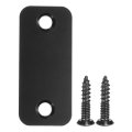 Door Strike Plate 24 X 0 98 Stainless Steel Hole Deadbolt Blank Cover With 2 Screws For Fixing Wooden Doors Black 