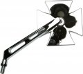 Emgo Maltese Cross Mirror Split Stem Left Universal 