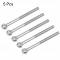 Uxcell M6 X 70mm Machinery Shoulder Swing Lifting Eye Bolt 304 Stainless Steel Metric Thread 5pcs