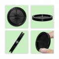 Flyshop 10-pack Double-sided Round Black 80 Mm 3-1 8 Rubber Plug 70 2-3 4 Id Box Sealing Synthetic Wire Protection
