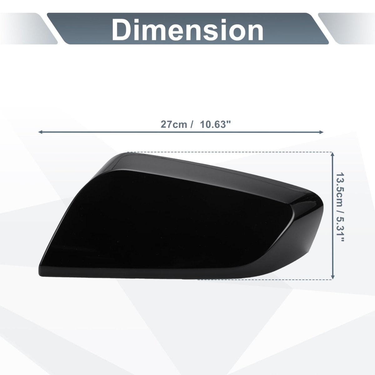 Car Rear View Left Driver Side Mirror Cover Cap Replacement Gloss Black For Chevrolet Impala 2014-2020 Guard Covers Exterior
