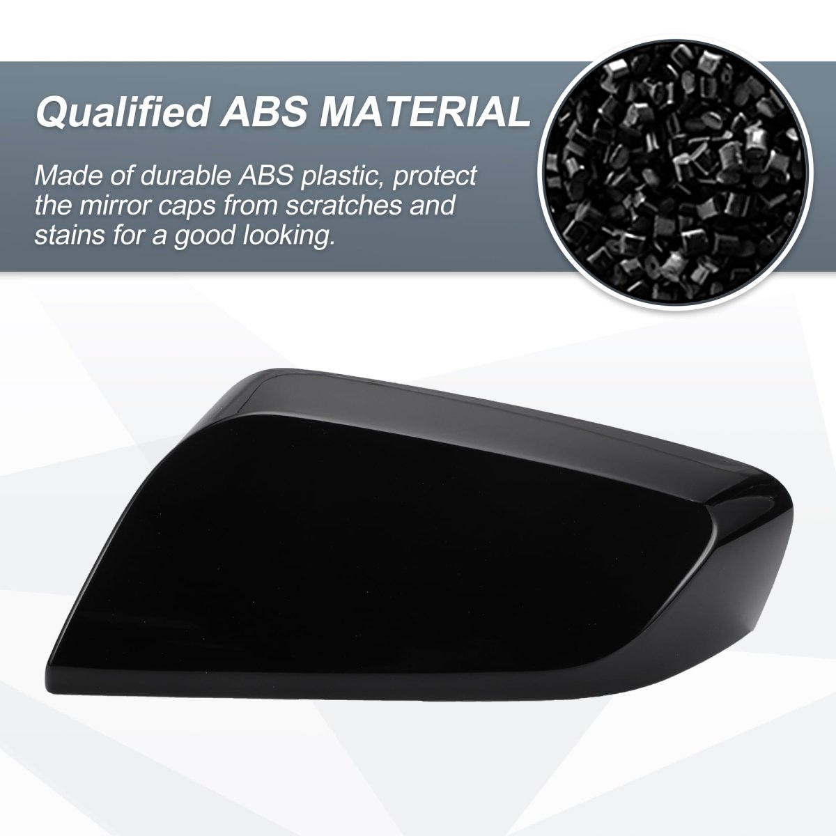 Car Rear View Left Driver Side Mirror Cover Cap Replacement Gloss Black For Chevrolet Impala 2014-2020 Guard Covers Exterior