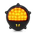 Hecasa Led Turn Signal Light 12v For Humvee M35 M998 Replacement 12422957 Lamp Yellow Lens Black Shell Driver Or Passenger Side 