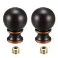 Twdrtdd Lamp Finials 1-1 2 Inch Tall Retro Oil Rubbed Ball Knob Shade Finial Decoration For Tabletop Lamps Or Floor Ball Orb 