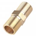 Zlyy Brass Pipe Fitting 1 2 X G Male Thread Faucet Extension Adapter Kits Long Hex Nipple 1-pack 